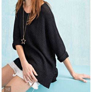 Easel knit sweater